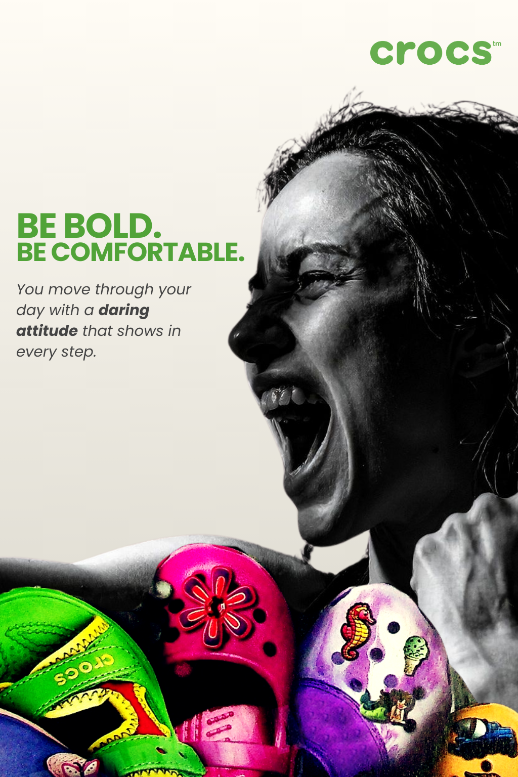 Crocs "Be Bold. Be Comfortable." poster 3
